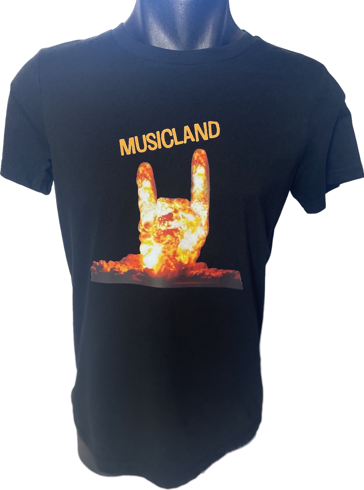 Mens Musicland Rock Hands T-Shirt