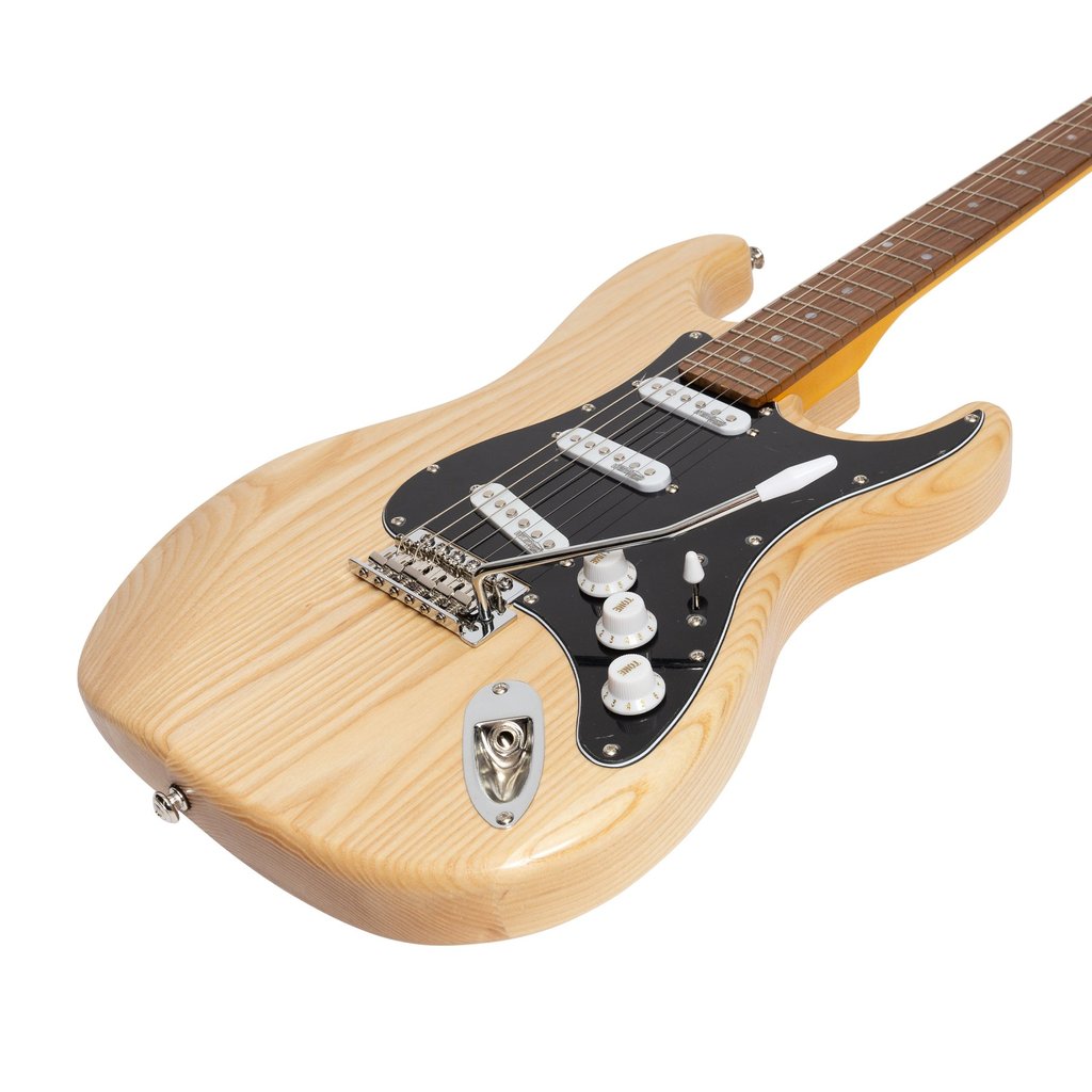J&D Luthiers Traditional ST Style Electric Guitar Natural - Musiclandshop