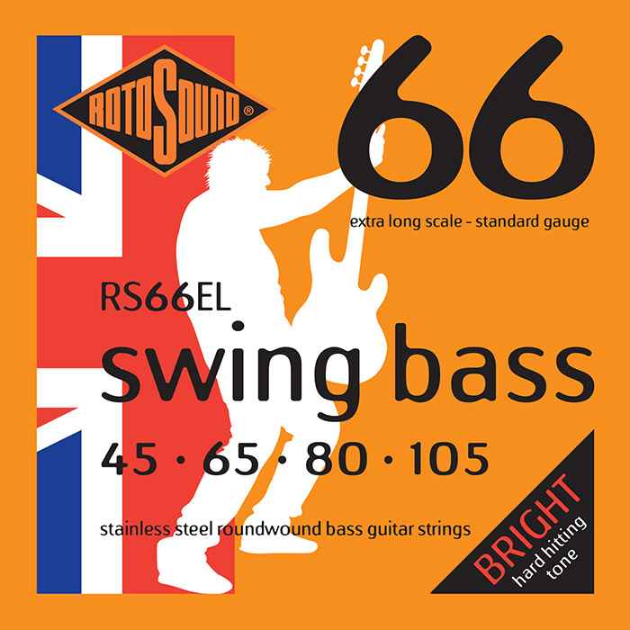 RotoSound RS66EL Swing Bass Guitar Strings Extra Long(45-105) - Musiclandshop