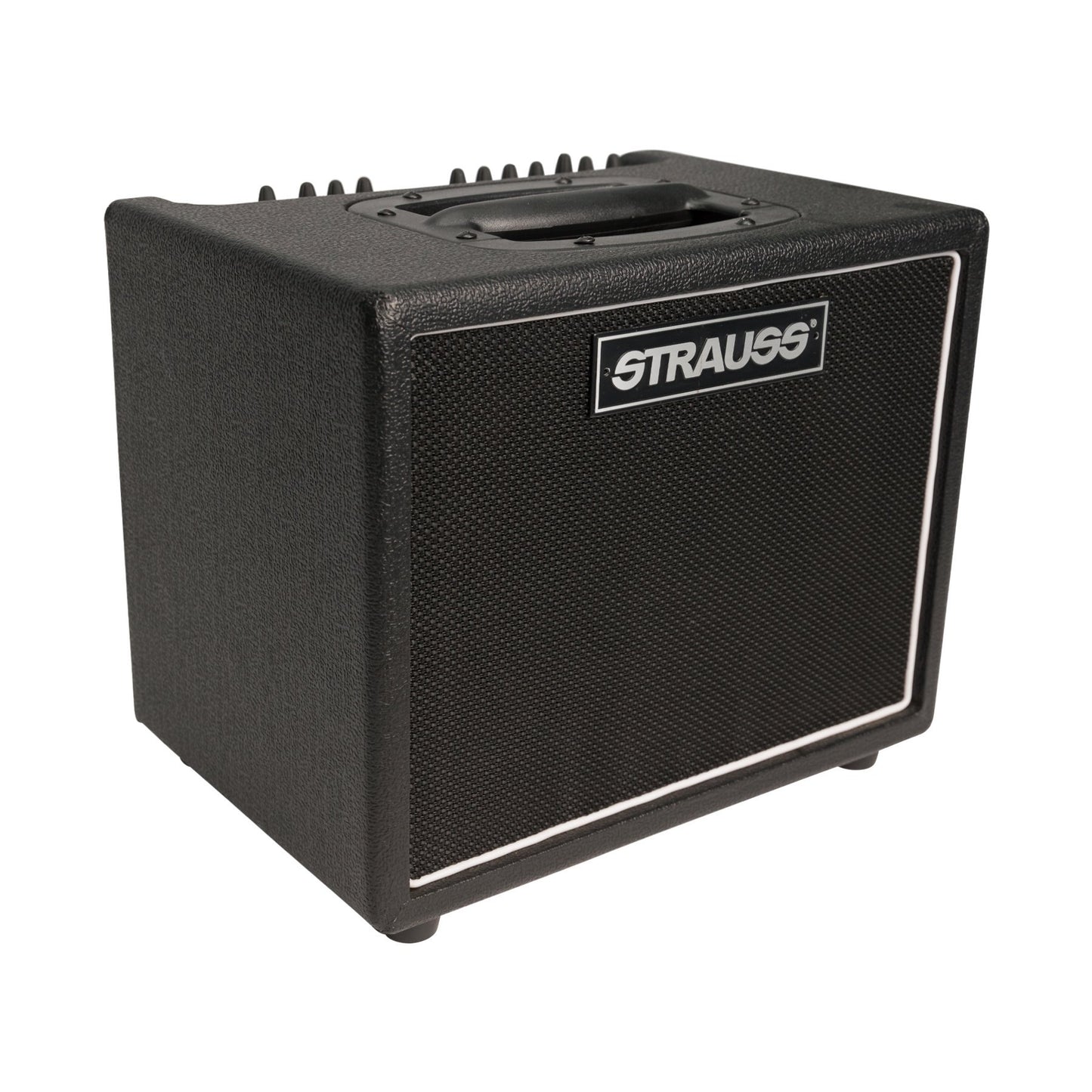 Strauss 60 Watt Acoustic Guitar Amplifier Combo with Effects (Black) - Musiclandshop